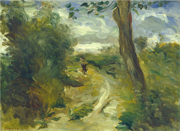 奥古斯特·雷诺阿（Auguste Renoir）-风暴之间的风景油画