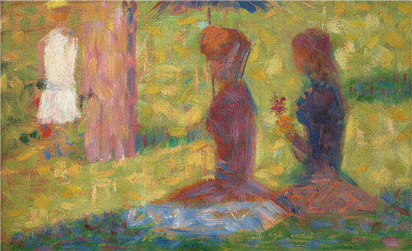乔治·苏拉特（Georges Seurat）-《大格兰特》的数字研究油画