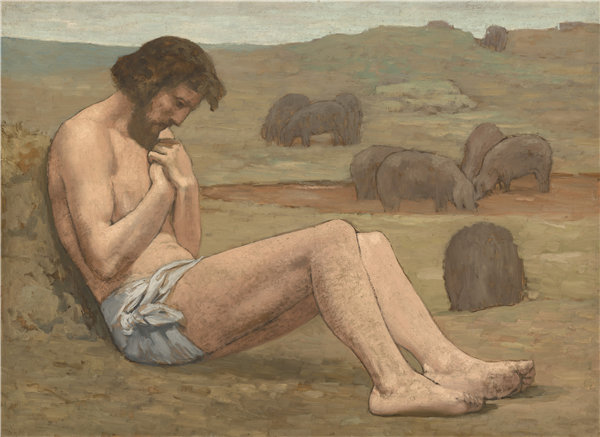 皮埃尔·皮维·德·夏凡纳(Pierre Puvis de Chavannes)-浪子油画