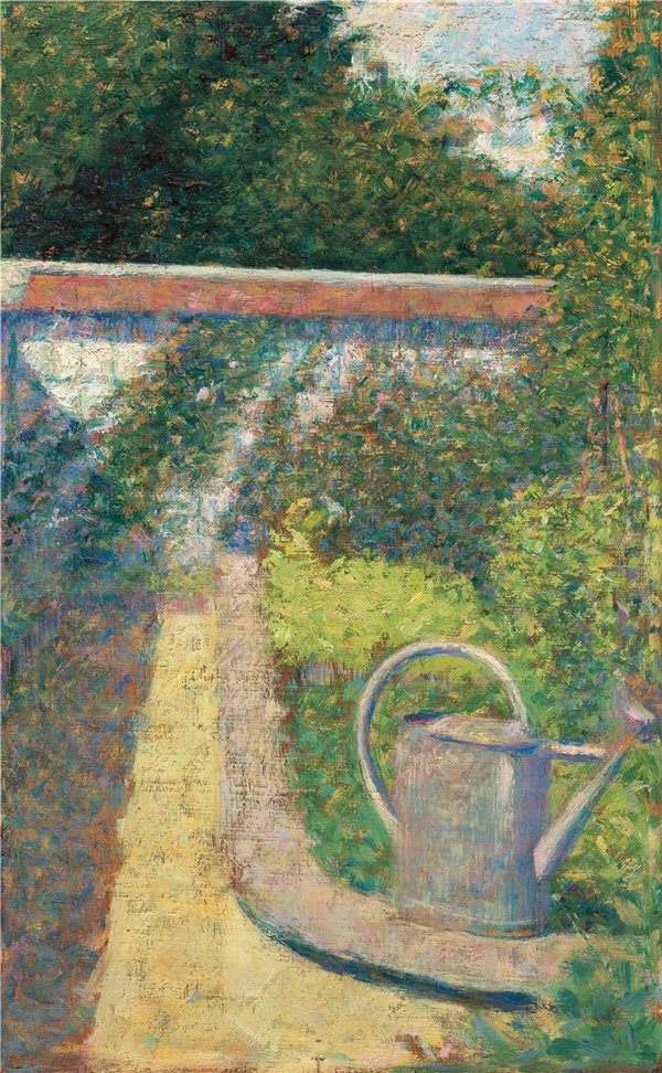 乔治·苏拉特（Georges Seurat）-喷壶-Le Raincy花园油画