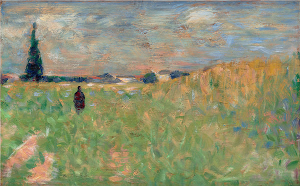 乔治·苏拉特（Georges Seurat）-夏日风景 油画高清下载