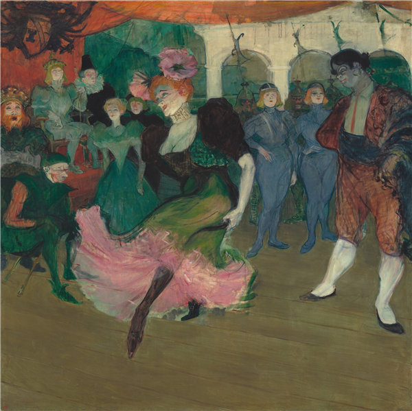 亨利·德·图卢兹-劳特雷克（Henri de Toulouse-Lautrec）-Marcelle Lender在“Chilpéric”中跳舞油画