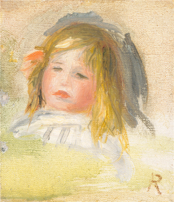 奥古斯特·雷诺阿（Auguste Renoir）-金色头发的孩子高清下载