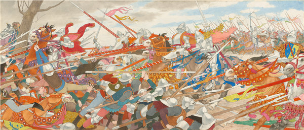 路易斯·莫里斯·布特·德·蒙维尔（Louis Maurice Boutet de Monvel）-冲突的动荡油画