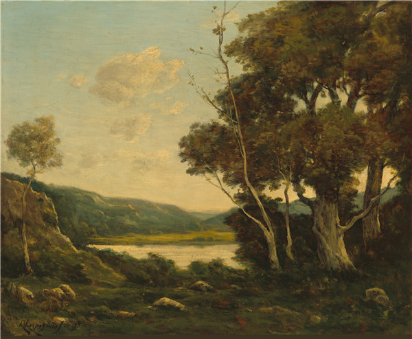 法国画家亨利·约瑟夫·阿皮尼（Henri Joseph Harpignies）-景观油画