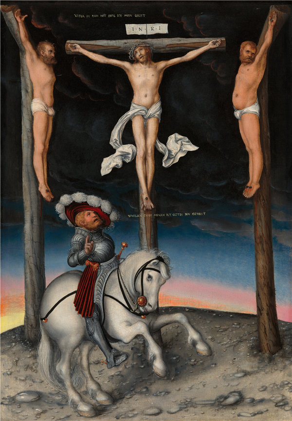 老卢卡斯·克拉纳赫（Lucas Cranach the Elder）-转换百夫长被钉十字架 作品下载