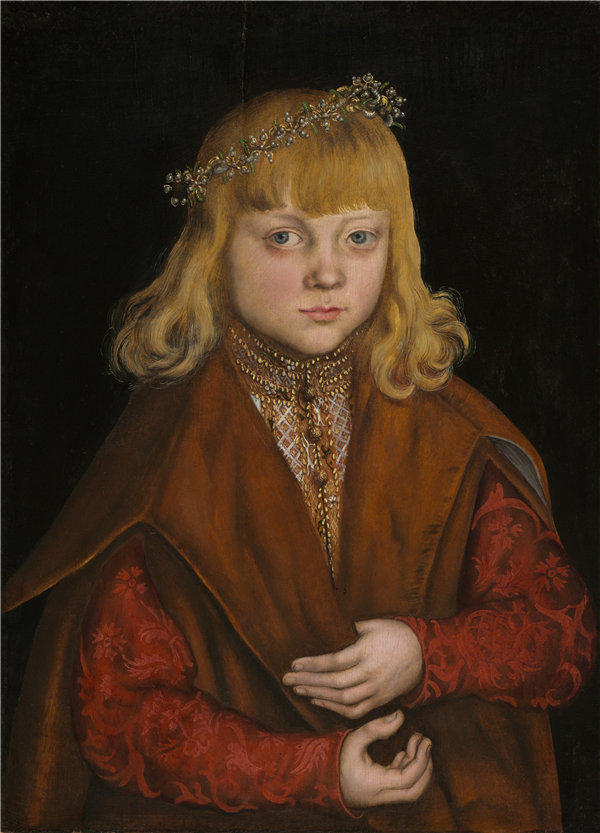 老卢卡斯·克拉纳赫（Lucas Cranach the Elder）-萨克森王子.油画作品