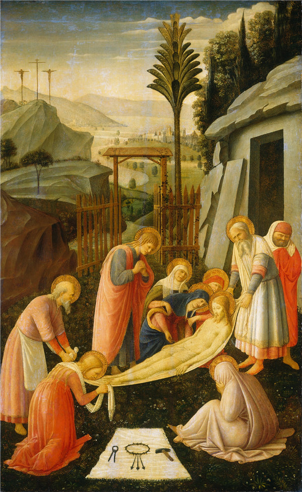 弗拉·安杰利科（Fra Angelico）-基督的埋葬 作品高清下载