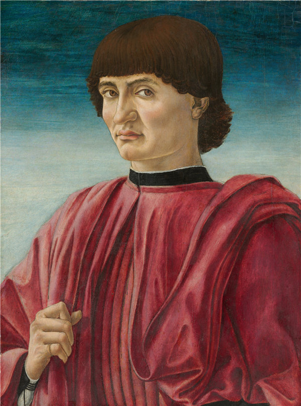 安德里亚·德尔·卡斯塔尼奥（Andrea del Castagno）-一个男人的肖像 作品