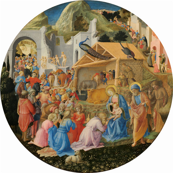 弗拉·安杰利科（Fra Angelico）和Fra Filippo Lippi-贤士的崇拜 作品下载