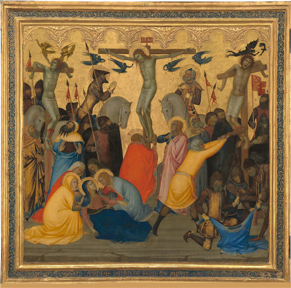 安德烈·范尼（Andrea Vanni）-基督受难的场景：被钉十字架.油画