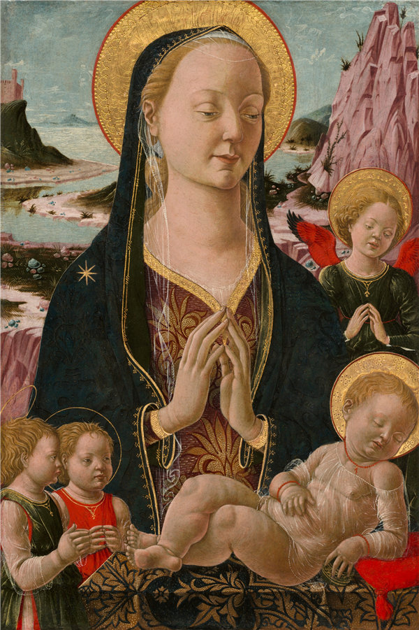 费拉雷斯15世纪-麦当娜和天使的孩子作品下载