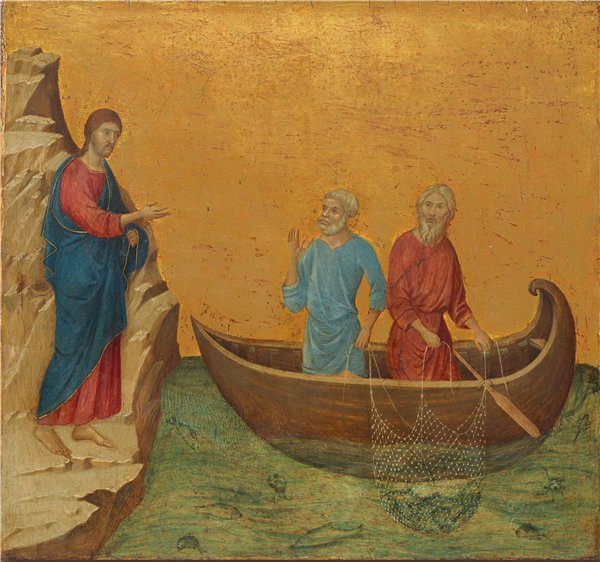 布尼塞纳（Duccio di Buoninsegna）-使徒的召唤彼得和安德鲁作品下载