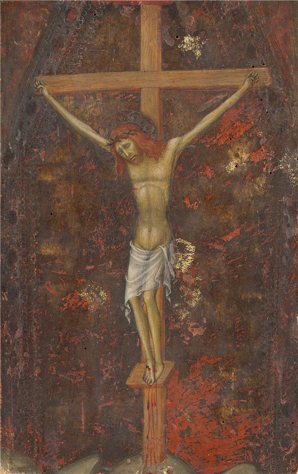 安德里亚·迪·巴托洛（Andrea di Bartolo）-基督在十字架上[反向].作品下载