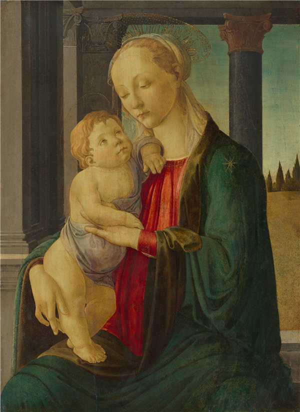 桑德罗·波提切利（Sandro Botticelli）-麦当娜和孩子作品下载