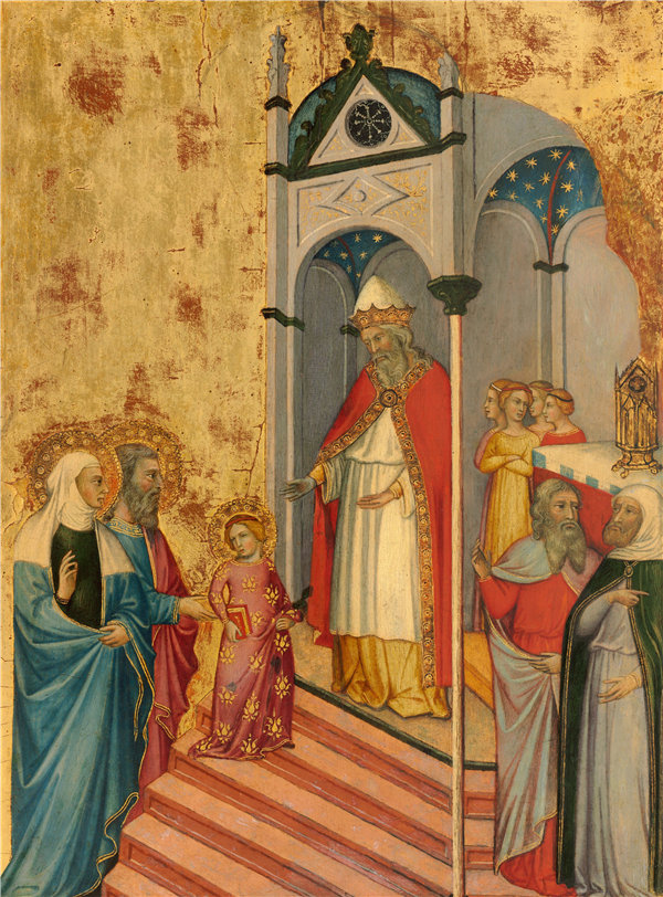 安德里亚·迪·巴托洛（Andrea di Bartolo）-圣殿中的圣母升天作品下载