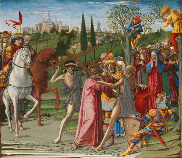 本韦努托·迪·乔万尼（Benvenuto di Giovanni）-基督背着十字架作品下载