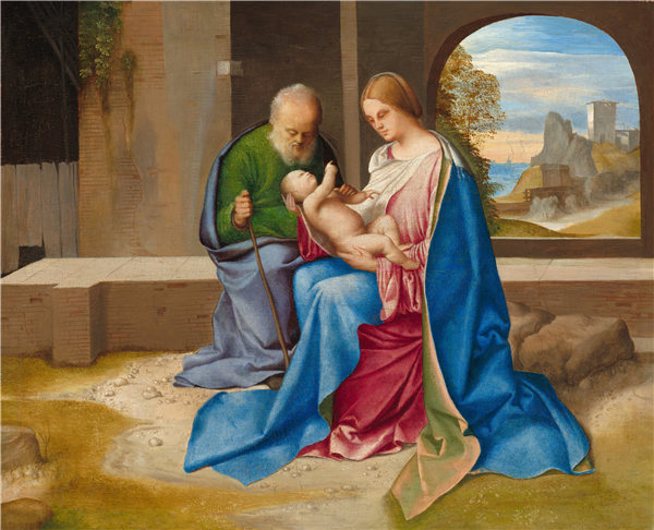 乔尔乔内（Giorgione）-神圣家族作品高清下载