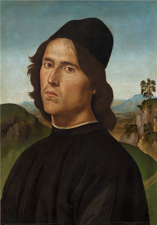 彼得罗·佩鲁吉诺(Pietro Perugino)-洛伦佐·迪·克雷迪的肖像作品下载