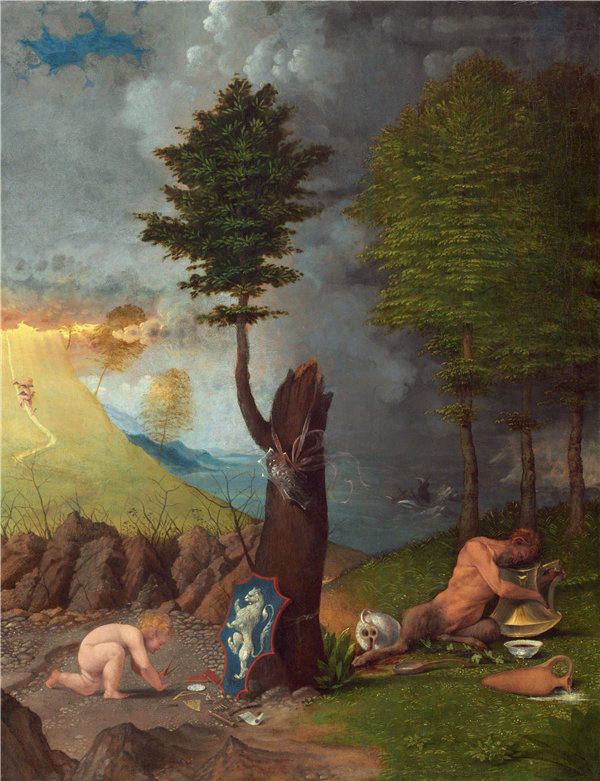 洛伦佐·乐透（Lorenzo Lotto）-美德与罪恶的寓言作品下载