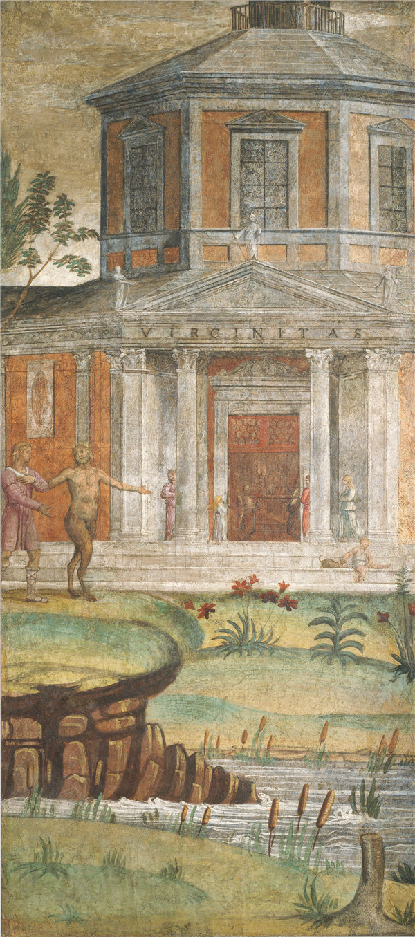 贝纳迪诺·路易尼（Bernardino Luini）-戴安娜神庙的头巾和潘作品下载