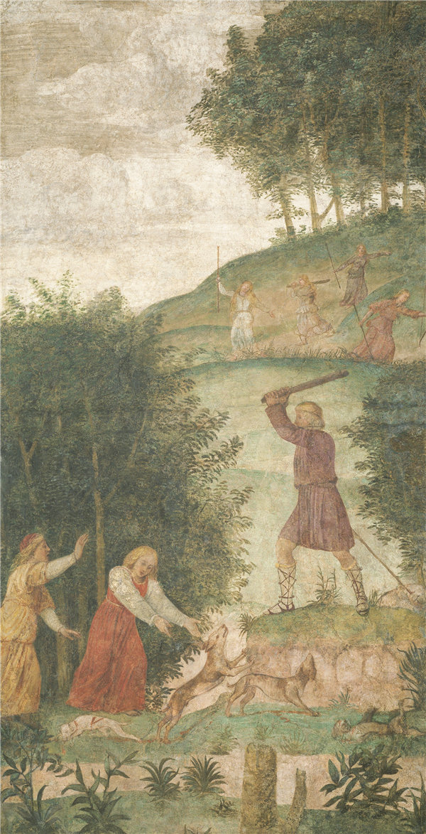 贝纳迪诺·路易尼（Bernardino Luini）-Cephalus在狩猎时受到惩罚.作品下载