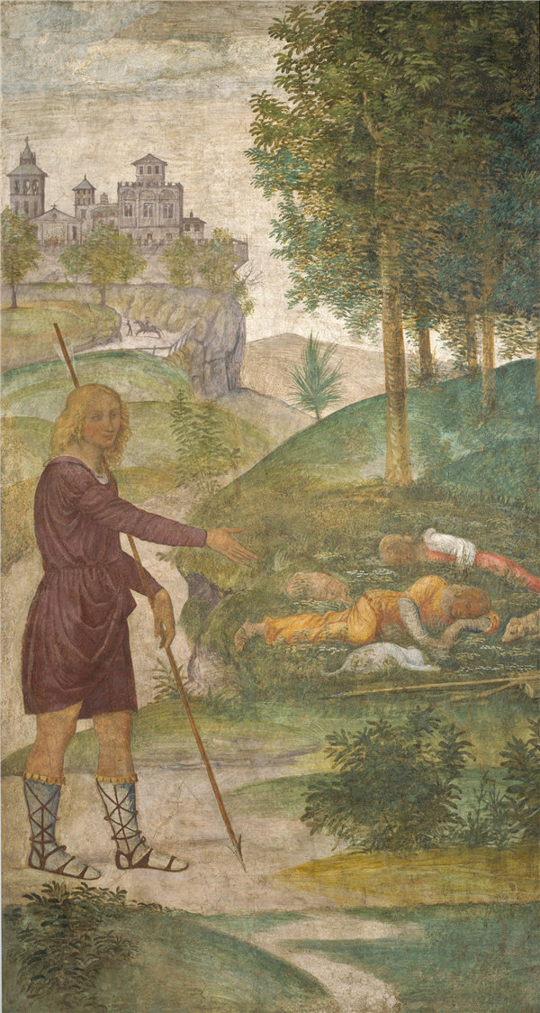 贝纳迪诺·路易尼（Bernardino Luini）-头巾和若虫作品下载
