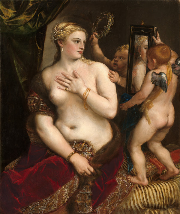 提香（Titian）-金星与镜子作品高清下载