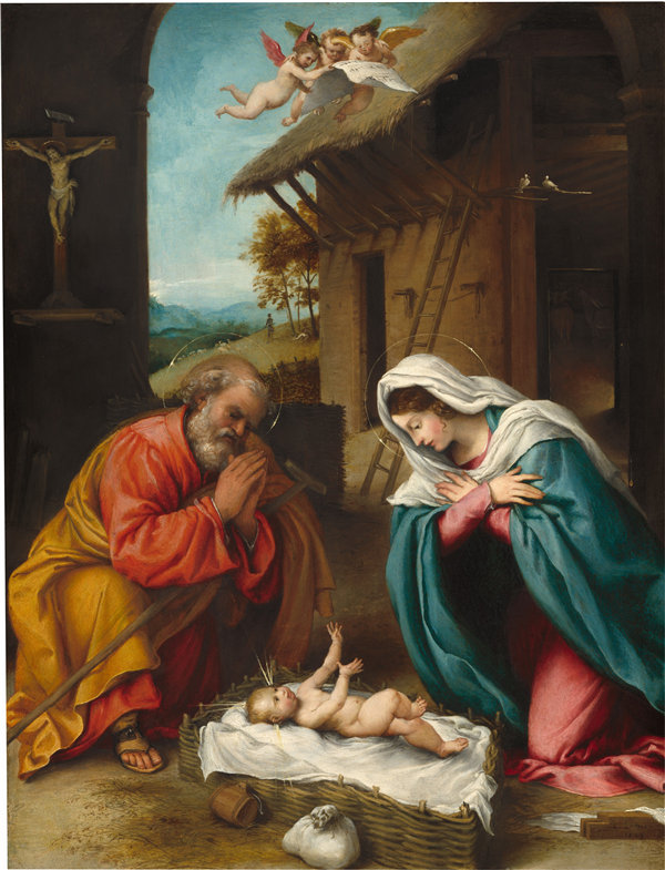 洛伦佐·乐透（Lorenzo Lotto）-耶稣诞生作品下载