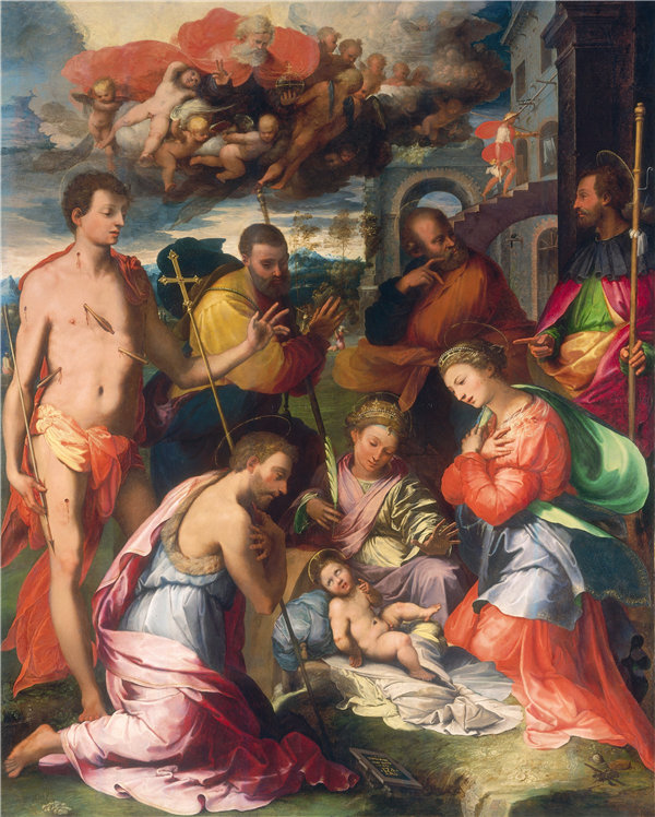 佩里诺·德尔·瓦加（Perino del Vaga）-耶稣诞生作品下载