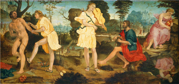 米开朗基罗·安塞尔米（Michelangelo Anselmi）-阿波罗和玛莎亚斯作品下载