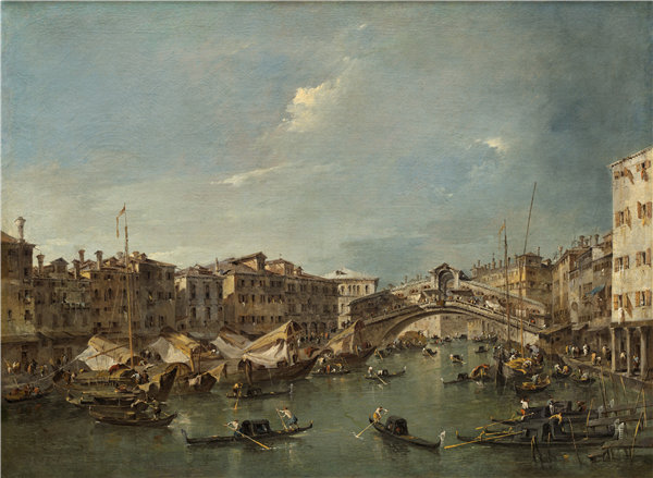 弗朗切斯科·瓜迪（Francesco Guardi）-大运河与里亚托桥作品