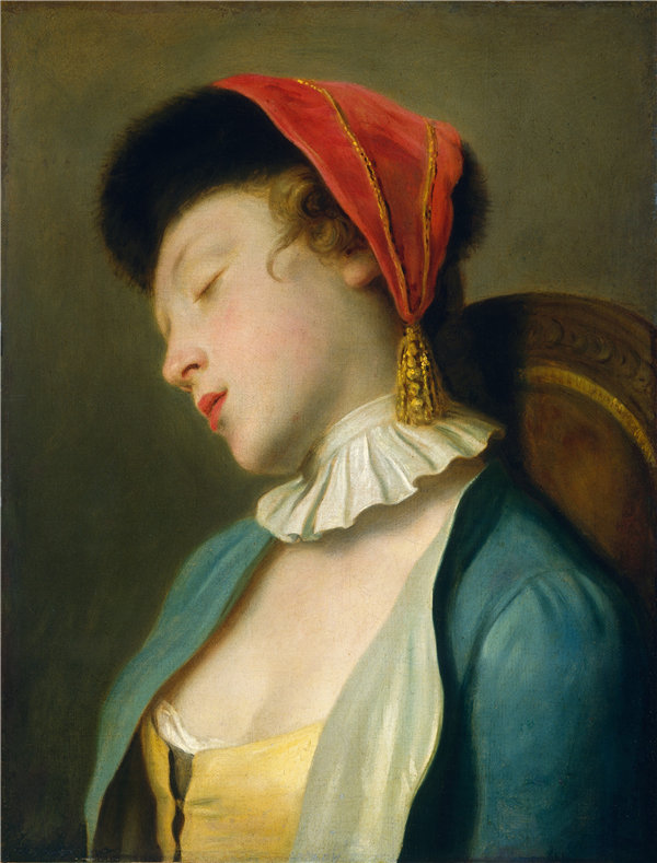彼得罗·罗塔里（Pietro Rotari）-一个睡着的女孩作品下载