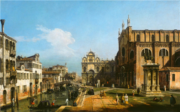 贝尔纳多·贝洛托（Bernardo Bellotto）-Campo di SS。威尼斯Giovanni e Paolo作品