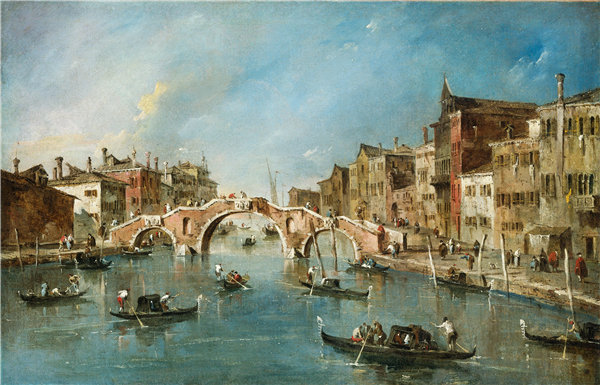 弗朗切斯科·瓜迪（Francesco Guardi）-在威尼斯的卡纳雷吉欧运河上作品下载