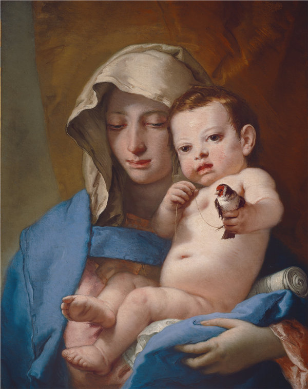 乔瓦尼·巴蒂斯塔·提埃波罗（Giovanni Battista Tiepolo）-金翅雀的麦当娜(1)作品下载