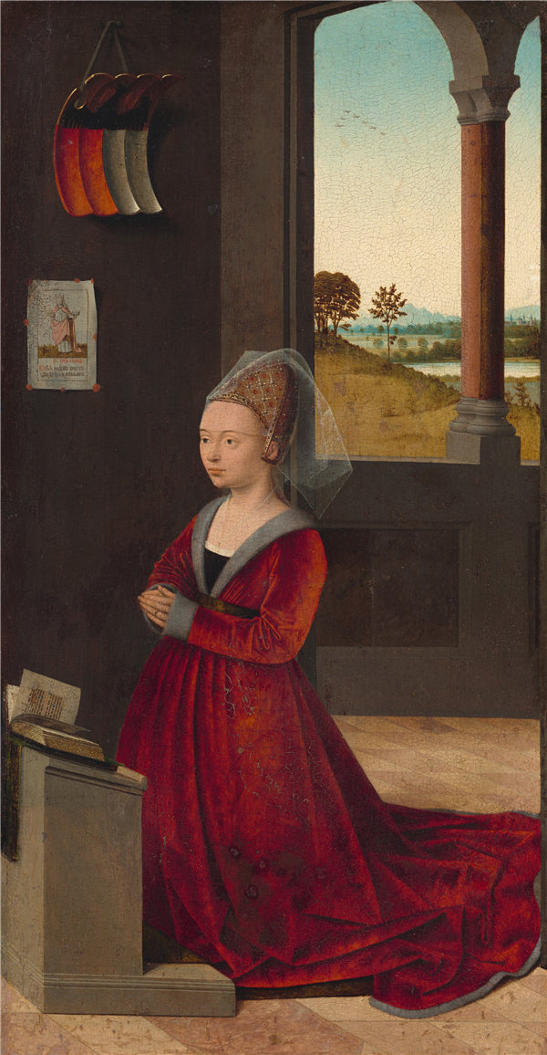 彼得鲁斯·克里斯特斯（Petrus Christus）-女捐助者的肖像作品下载
