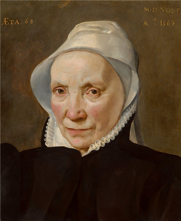 马尔滕·德·沃斯（Maarten de Vos）-一个老女人的画像.作品下载