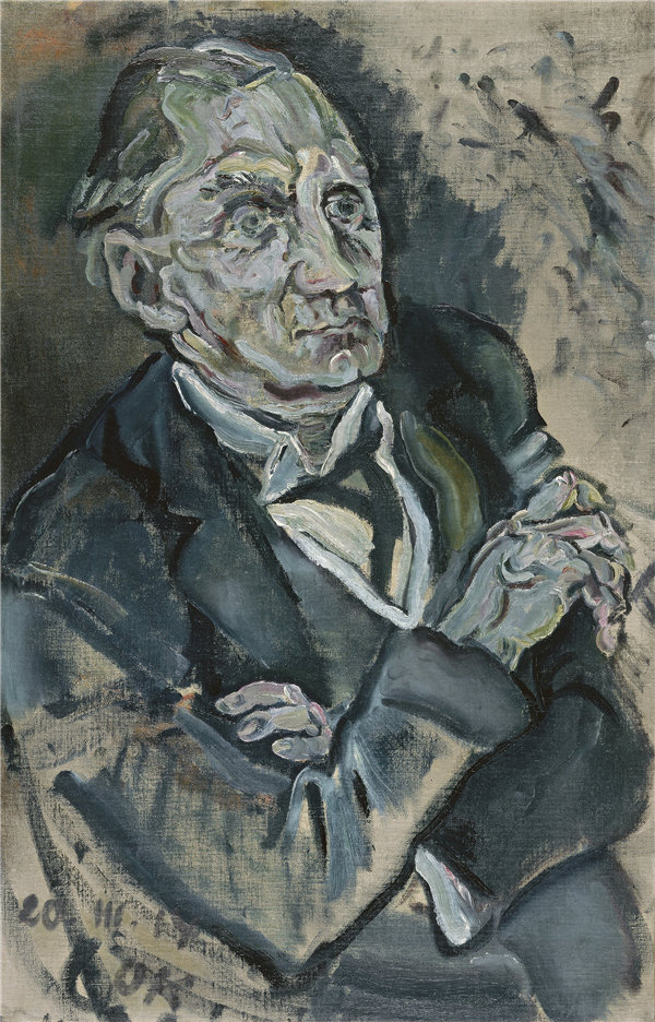 奥斯卡·科科斯卡（Oskar Kokoschka）-马克斯·施密特的肖像 1914年.作品