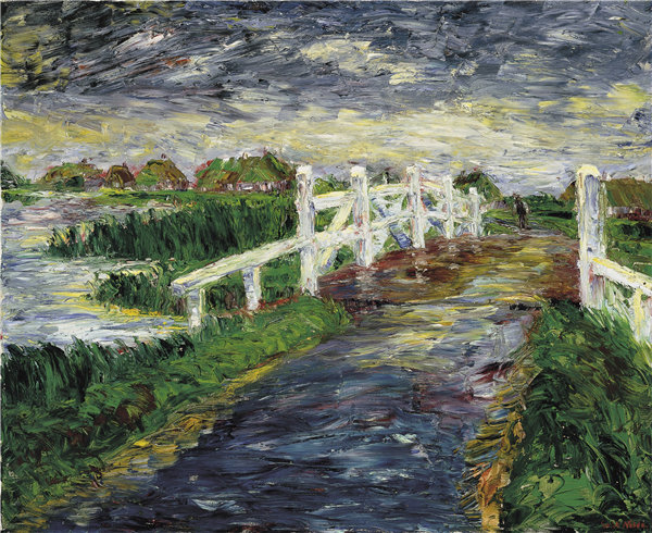 埃米尔·诺尔德（Emil Nolde）-沼泽桥 1910年.作品下载