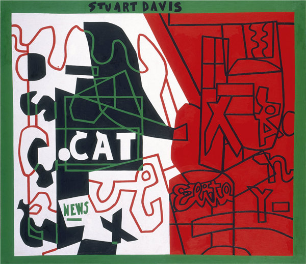 斯图尔特·戴维斯（Stuart Davis）-Pochade 1956年-1958年.作品下载