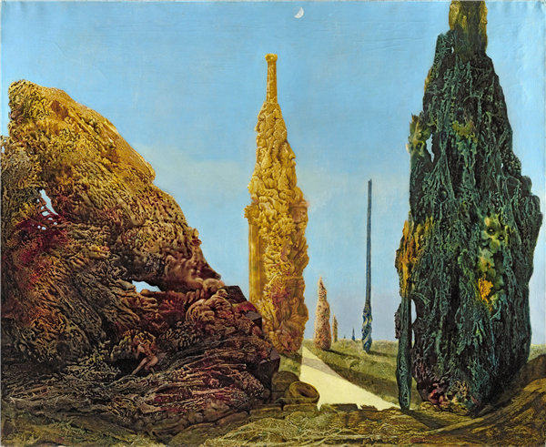 马克斯·恩斯特（Max Ernst）-孤树和夫妻树 1940年作品下载