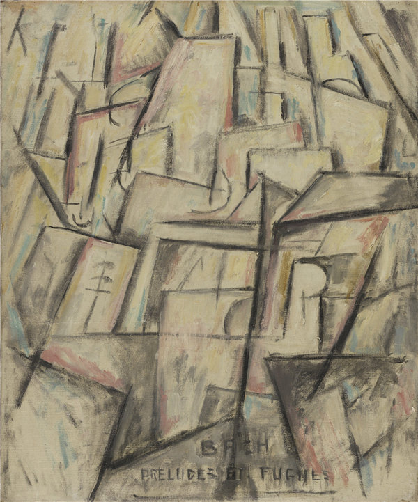 马斯登·哈特利(Marsden Hartley)-音乐主题2(巴赫前奏曲与赋格曲)1912年作品