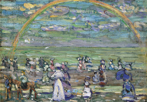 莫里斯·普伦德加斯特（Maurice Prendergast）-彩虹 1905年美国作品下载