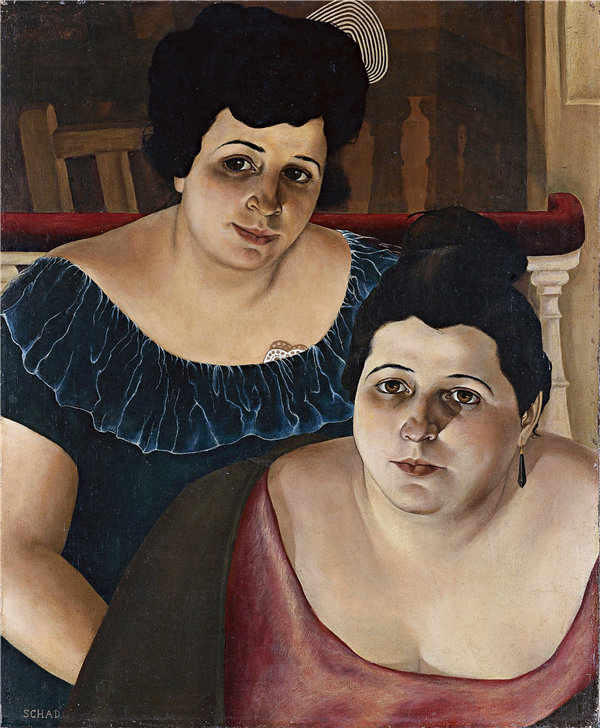 克里斯蒂安·沙德（Christian Schad）-玛丽亚和安农齐亚塔 1923年.作品下载