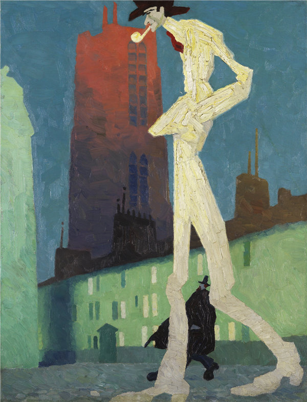 莱昂内尔·费宁格（Lyonel Feininger）-白人1907年作品
