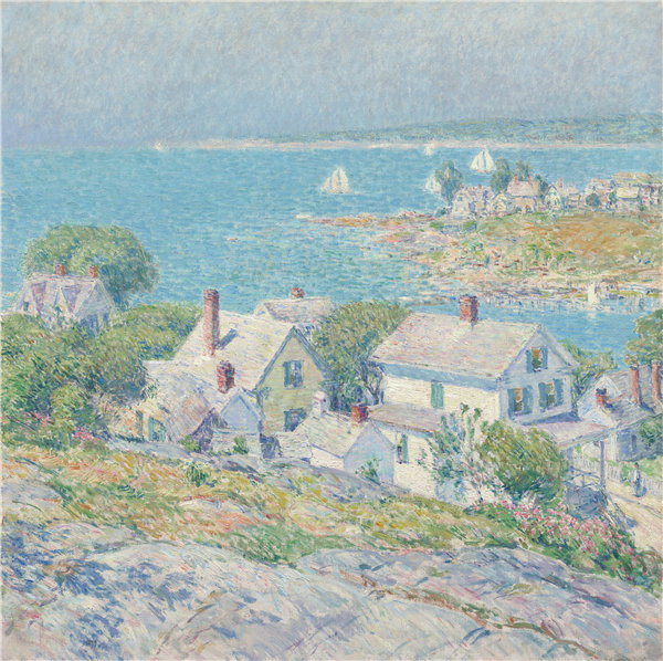 柴尔德·哈萨姆(Childe Hassam)(Childe Hassam)-新英格兰岬角 1899年 美国作品