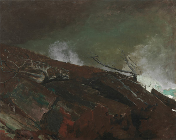 温斯洛·荷马（Winslow Homer）-缅因州海岸 1893年作品下载