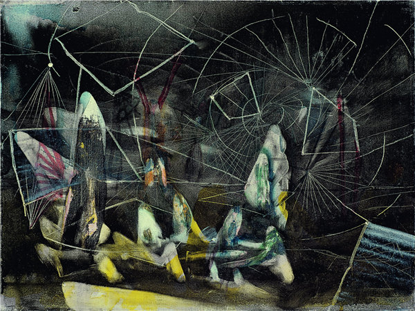 智利画家罗伯托·马塔（Roberto Matta）-无标题 1942年-1943年作品