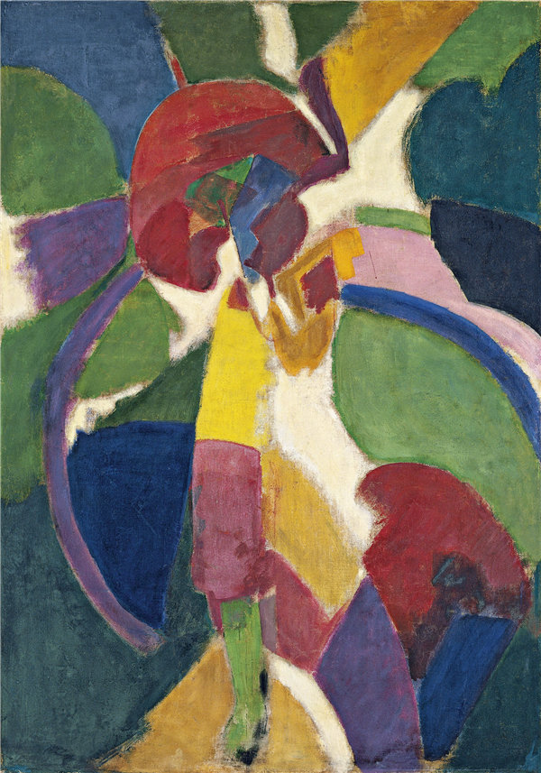 罗伯特·德劳内（Robert Delaunay）-阳伞的女人作品下载